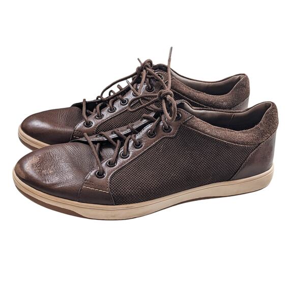 Hush Puppies Shoes Mens 9.5 Lace Up Brown Leather Comfort...